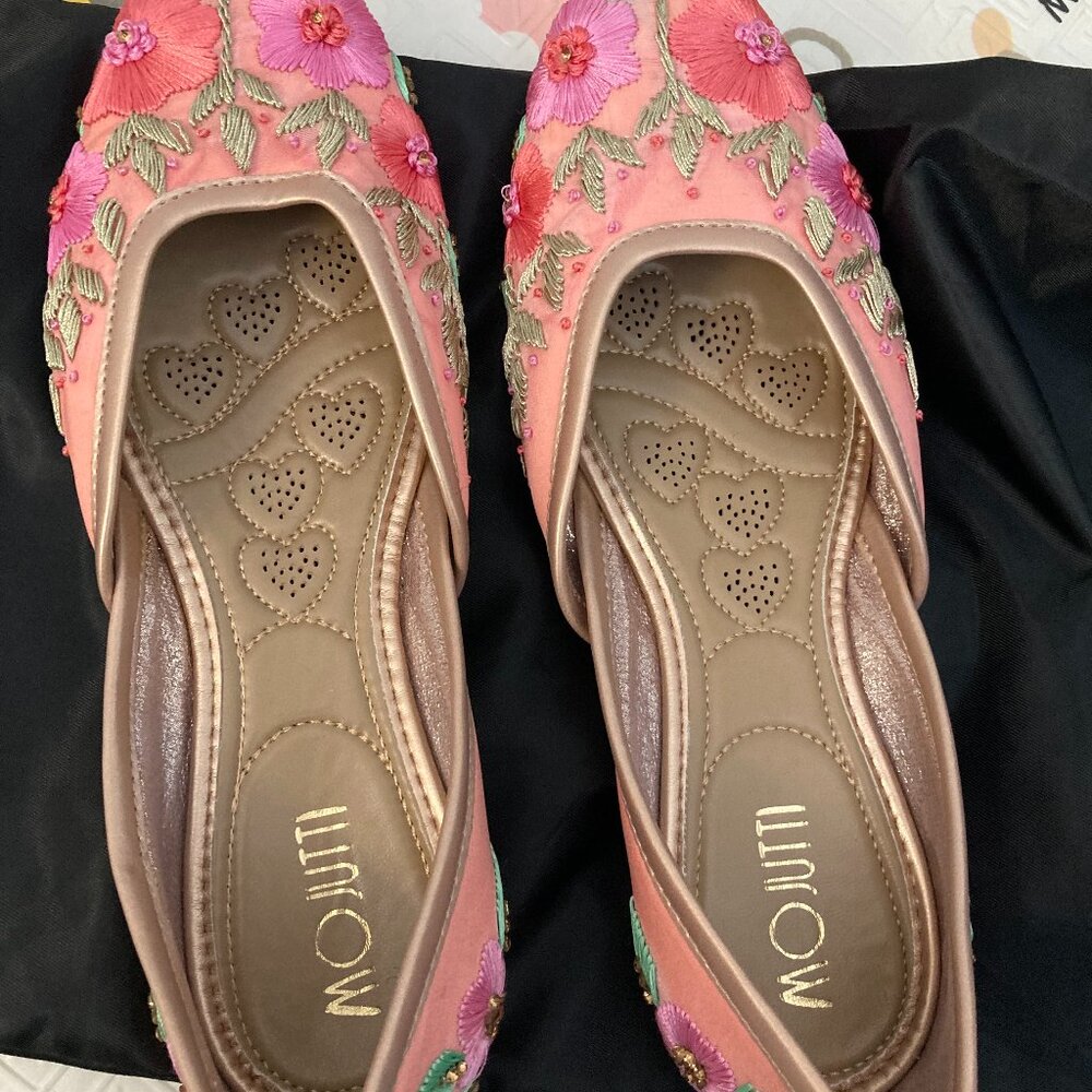 Pink Floral Ballet shoes size 9